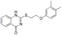 2-([2-(3,4-DIMETHYLPHENOXY)ETHYL]THIO)QUINAZOLIN-4(1H)-ONE 结构式