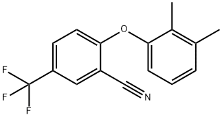 2-(2,3-DIMETHYLPHENOXY)-5-(TRIFLUOROMETHYL)BENZENECARBONITRILE 结构式