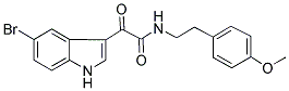 N1-(4-METHOXYPHENETHYL)-2-(5-BROMO-1H-INDOL-3-YL)-2-OXOACETAMIDE 结构式