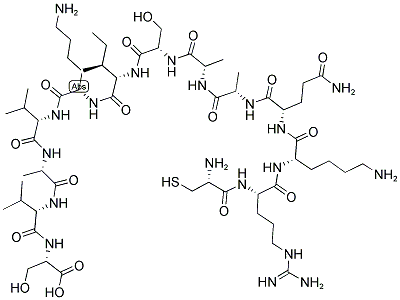 CYS-ARG-LYS-GLN-ALA-ALA-SER-ILE-LYS-VAL-ALA-VAL-SER 结构式
