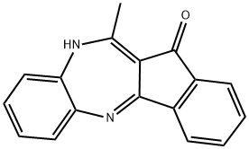 11-METHYLBENZO[B]INDENO[3,2-E]1H-1,4-DIAZEPIN-12-ONE 结构式