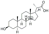 23,24-BISNOR-5-ALPHA-CHOLANIC ACID-3-BETA-OL 结构式