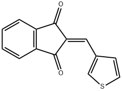 2-(3-THIENYLMETHYLENE)INDANE-1,3-DIONE 结构式