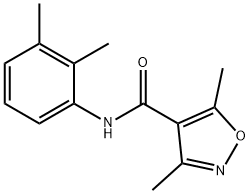 N-(2,3-DIMETHYLPHENYL)-3,5-DIMETHYL-4-ISOXAZOLECARBOXAMIDE 结构式