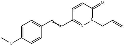 2-ALLYL-6-(4-METHOXYSTYRYL)-3(2H)-PYRIDAZINONE 结构式