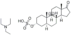 5-ALPHA-ANDROSTAN-3-ALPHA-OL-17-ONE SULPHATE, TRIETHYL AMMONIUM SALT 结构式