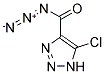 5-CHLORO-1H-[1,2,3]TRIAZOLE-4-CARBONYL AZIDE 结构式