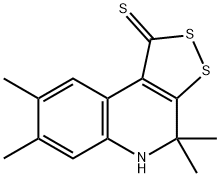 4,4,7,8-四甲基-5H-[1,2]二硫杂环戊二烯并[5,4-C]喹啉-1-硫酮 结构式