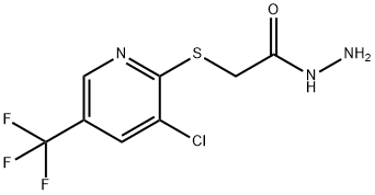 2-([3-CHLORO-5-(TRIFLUOROMETHYL)-2-PYRIDINYL]SULFANYL)ACETOHYDRAZIDE 结构式