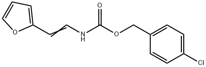 4-CHLOROBENZYL N-[2-(2-FURYL)VINYL]CARBAMATE 结构式