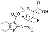 4-(N-(3-(ETHOXYCARBONYL)(4,5,6,7-TETRAHYDROBENZO[B]THIOPHEN-2-YL))CARBAMOYL)-2,2,3,3,4,4-HEXAFLUOROBUTANOIC ACID 结构式