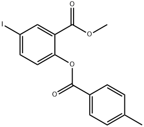 METHYL 5-IODO-2-[(4-METHYLBENZOYL)OXY]BENZENECARBOXYLATE 结构式