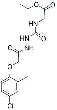 ETHYL 2-((N-(2-(4-CHLORO-2-METHYLPHENOXY)ACETYLAMINO)CARBAMOYL)AMINO)ACETATE 结构式