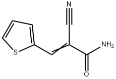 2-NITRILO-3-(2-THIENYL)PROP-2-ENAMIDE 结构式