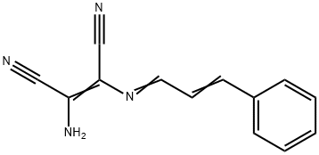 2-AMINO-1-(1-AZA-4-PHENYLBUTA-1,3-DIENYL)ETHENE-1,2-DICARBONITRILE 结构式