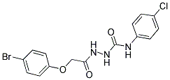 1-(2-(4-BROMOPHENOXY)ACETYL)-4-(4-CHLOROPHENYL)SEMICARBAZIDE 结构式