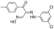 2-[2-(3,5-DICHLOROPHENYL)HYDRAZONO]-3-(4-METHYLPHENYL)-3-OXOPROPANAL OXIME 结构式