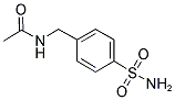 N-[4-(AMINOSULFONYL)BENZYL]ACETAMIDE 结构式