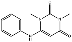 6-苯氨基-1,3-二甲基尿嘧啶 结构式