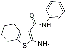 2-AMINO-4,5,6,7-TETRAHYDRO-BENZO[B]THIOPHENE-3-CARBOXYLIC ACID PHENYLAMIDE 结构式