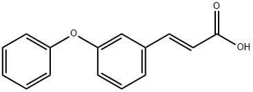 3-苯氧基肉桂酸 结构式