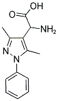 AMINO-(3,5-DIMETHYL-1-PHENYL-1H-PYRAZOL-4-YL)-ACETIC ACID 结构式