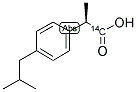 IBUPROFEN, R(-) [CARBOXYL-14C] 结构式