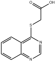 2-(喹唑啉-4-基硫代)乙酸 结构式