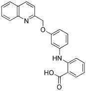 BENZOIC ACID, 2-[[3-(2-QUINOLINYLMETHOXY)PHENYL]AMINO]- 结构式