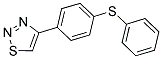 4-[4-(PHENYLSULFANYL)PHENYL]-1,2,3-THIADIAZOLE 结构式