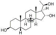 5-BETA-PREGNAN-3-BETA, 16-ALPHA, 20-BETA-TRIOL 结构式