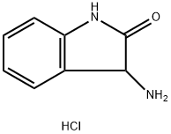 3-氨基-1,3-二氢-2H-吲哚-2-酮盐酸盐 结构式