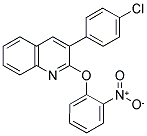 3-(4-CHLOROPHENYL)-2-(2-NITROPHENOXY)QUINOLINE 结构式