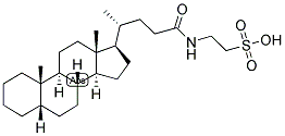 5-beta-Cholanic acid N-(2-sulphoethyl)-amide 结构式