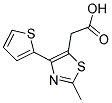 (2-METHYL-4-THIEN-2-YL-1,3-THIAZOL-5-YL)ACETIC ACID 结构式