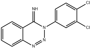 3-(3,4-DICHLOROPHENYL)-1,2,3-BENZOTRIAZIN-4(3H)-IMINE 结构式