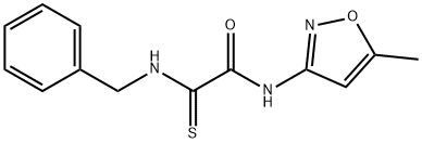 2-(BENZYLAMINO)-N-(5-METHYL-3-ISOXAZOLYL)-2-THIOXOACETAMIDE 结构式