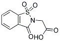 (1,1,3-TRIOXO-1,3-DIHYDRO-1L6-BENZO[D]ISOTHIAZOL-2-YL)-ACETIC ACID 结构式