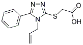 (4-ALLYL-5-PHENYL-4 H-[1,2,4]TRIAZOL-3-YLSULFANYL)-ACETIC ACID 结构式