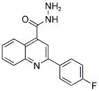 2-(4-FLUORO-PHENYL)-QUINOLINE-4-CARBOXYLIC ACID HYDRAZIDE 结构式