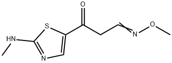 3-[2-(METHYLAMINO)-1,3-THIAZOL-5-YL]-3-OXOPROPANAL O-METHYLOXIME 结构式