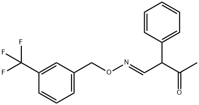 3-OXO-2-PHENYLBUTANAL O-[3-(TRIFLUOROMETHYL)BENZYL]OXIME 结构式