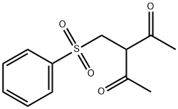 3-[(PHENYLSULFONYL)METHYL]-2,4-PENTANEDIONE 结构式