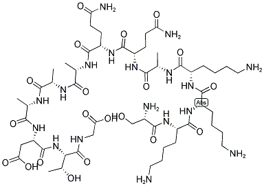 GAG P17 MA (111-123) 结构式