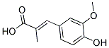 3-(4-Hydroxy-3-methoxy-phenyl)-2-methyl-acrylic acid 结构式