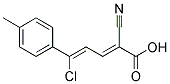 5-CHLORO-2-CYANO-5-(4-METHYLPHENYL)PENTA-2,4-DIENOIC ACID 结构式