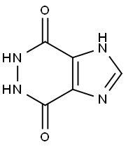 5,6-二氢-1H-咪唑并[4,5-D]哒嗪-4,7-二酮 结构式