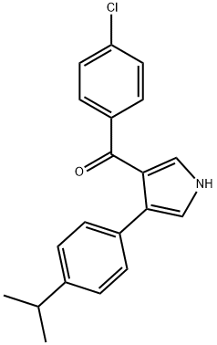 (4-CHLOROPHENYL)[4-(4-ISOPROPYLPHENYL)-1H-PYRROL-3-YL]METHANONE 结构式