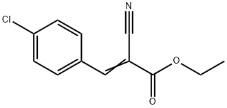 3-(4-氯苯基)-2-氰基丙烯酸乙酯 结构式