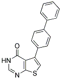 5-(4-苯基-苯基)噻吩并[2,3-D]嘧啶-4(3H)-酮 结构式